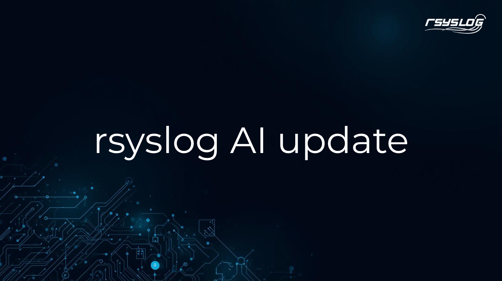 rsyslog AI Assistant Update - rsyslog